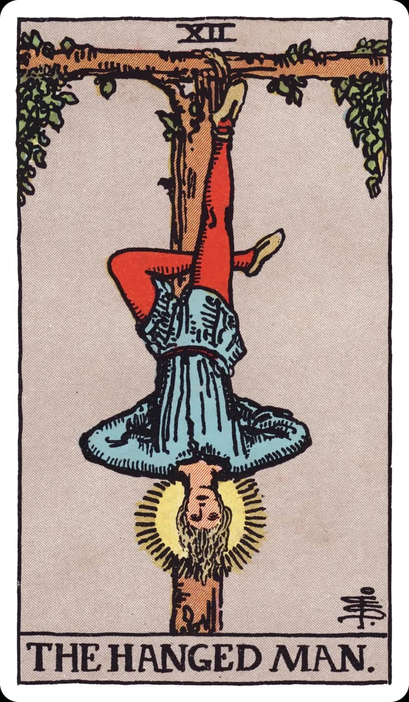 ไพ่ทาโรต์ The Hanged Man (ชายผู้ถูกแขวน)