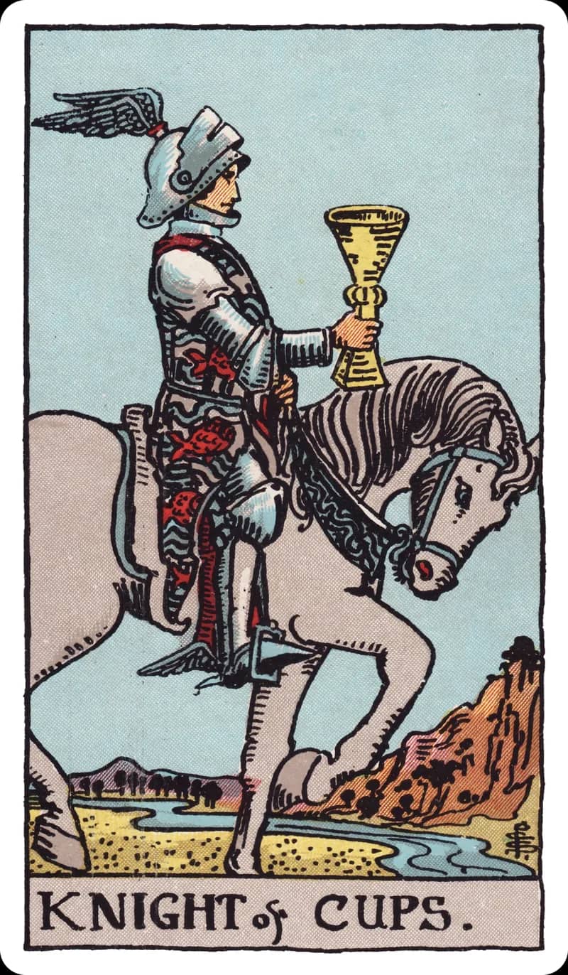ไพ่ทาโรต์ Knight of Cups (อัศวินถ้วย)