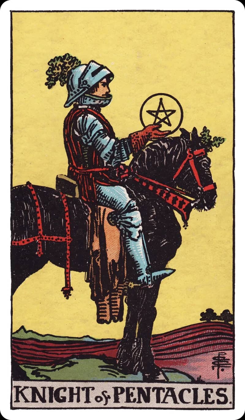 ไพ่ทาโรต์ Knight of Pentacles (อัศวินเหรียญ)