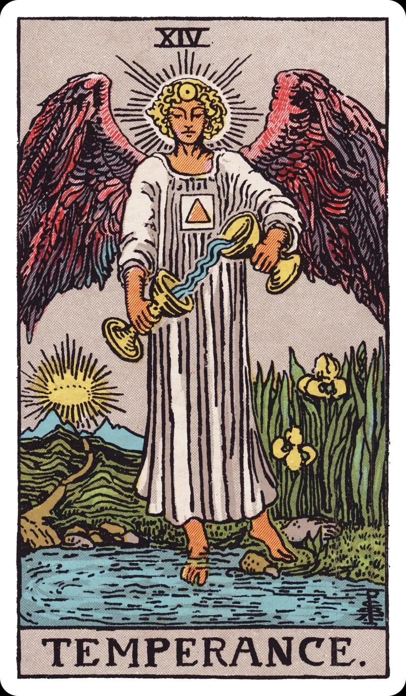 ไพ่ทาโรต์ Temperance (การปรับสมดุล) (Temperance)