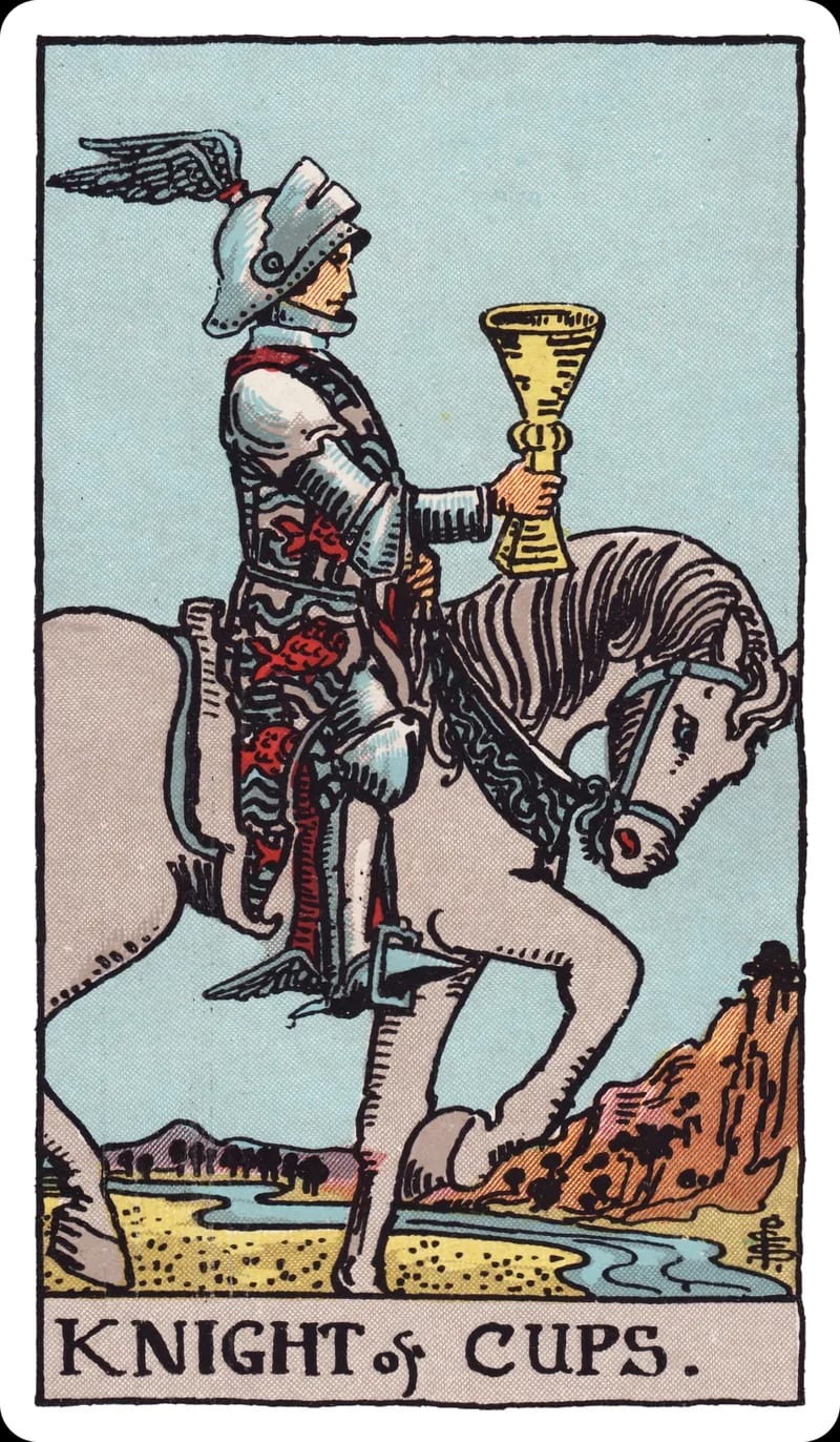 ไพ่ทาโรต์ Knight of Cups (อัศวินถ้วย) (Knight of Cups)